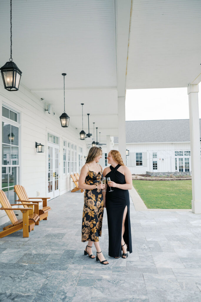 Canandaigua NY engagement photos at The Lake House waterfront venue