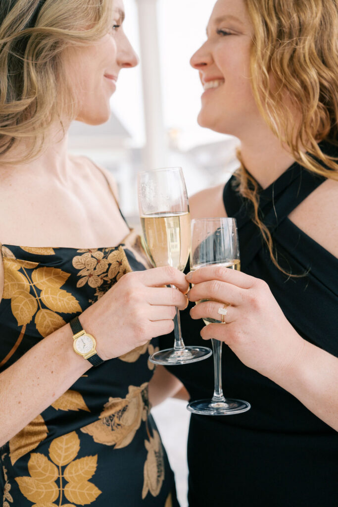 Quiet candid moment during engagement session in Canandaigua NY