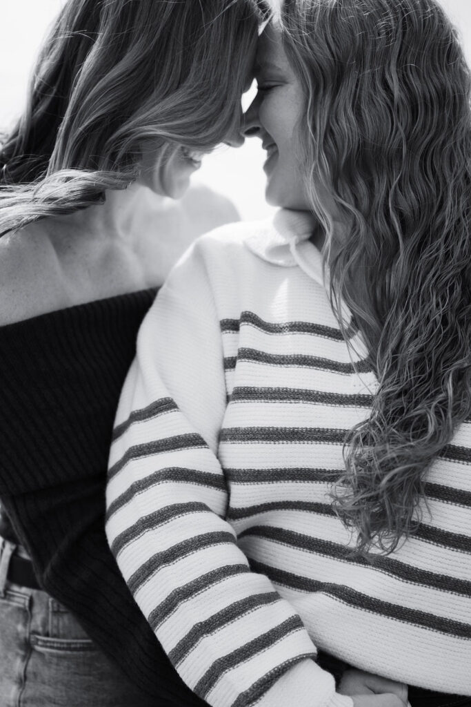 Lesbian couple engagement photos in the Finger Lakes New York